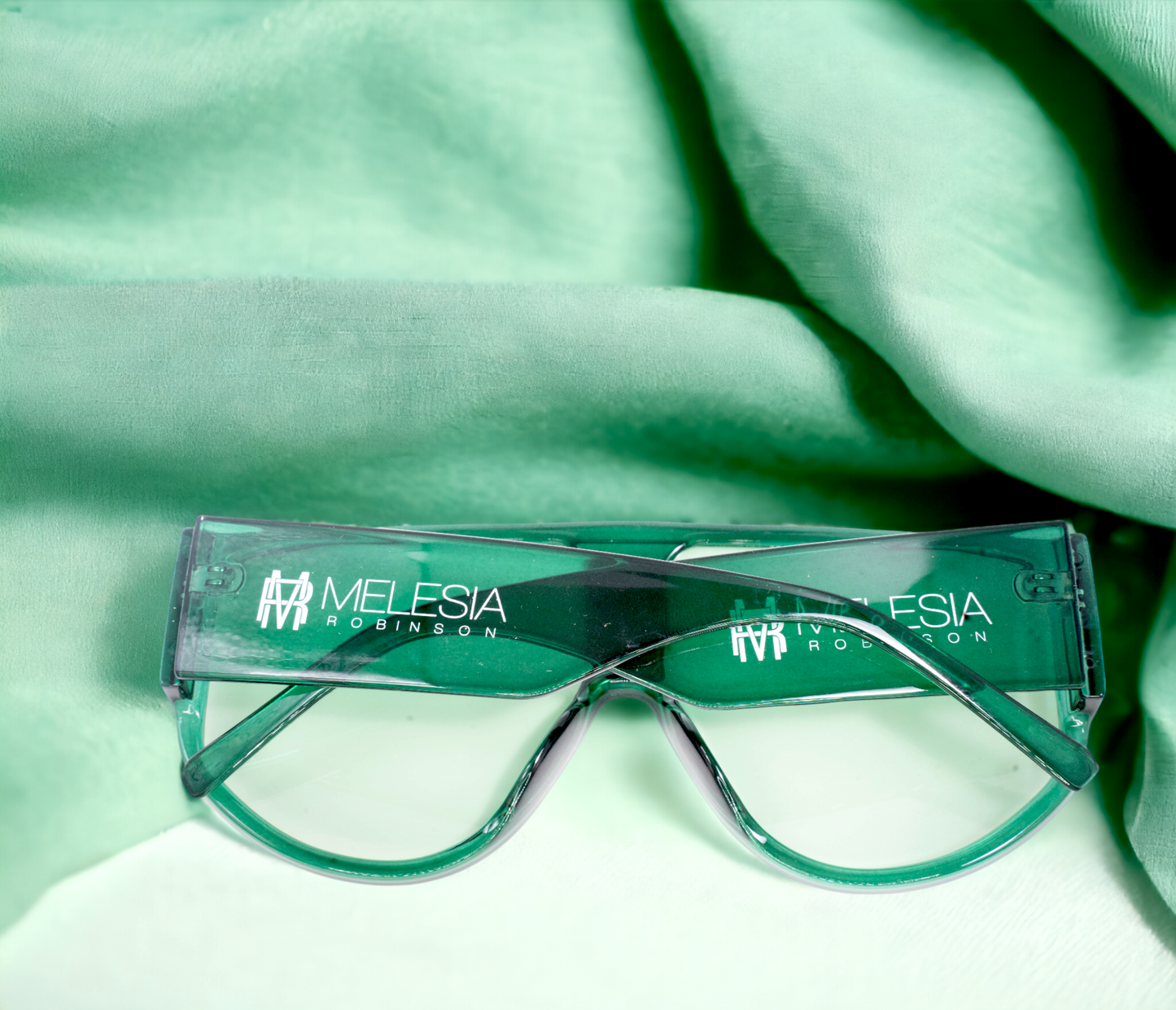 Green Retro Oversized Sunglasses