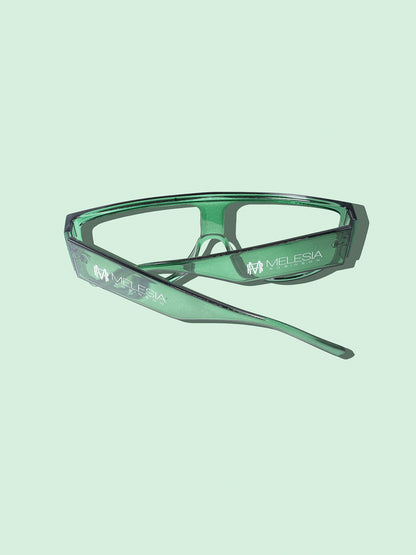 Green Retro Oversized  Sunglasses